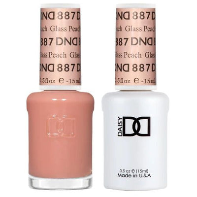 DND - 887 Glass Peach - Gel Nail Polish Matching Duo
