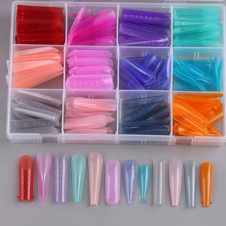 HyBa FLIP iT Dual Reverse Nail Form - Rainbow Tips - (12 Shapes / 288 pcs)