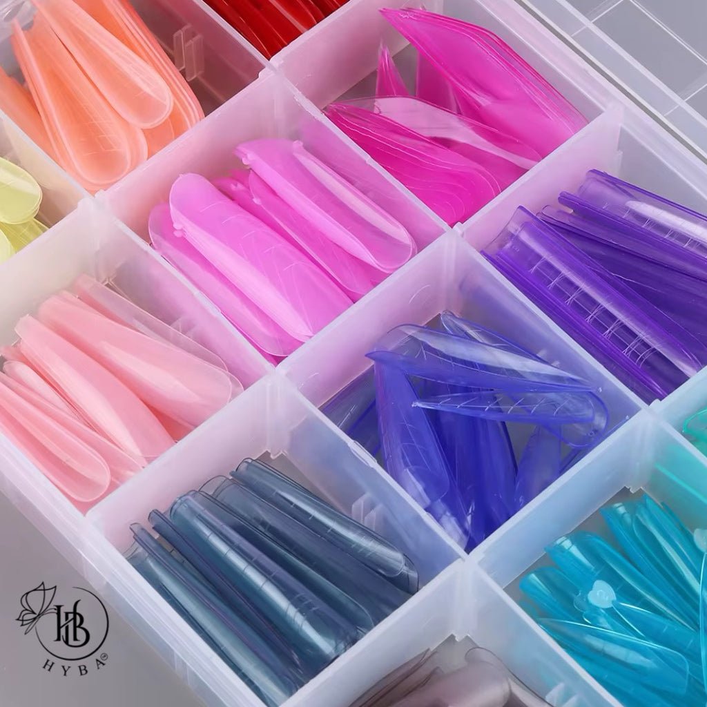 HyBa FLIP iT Dual Reverse Nail Form - Rainbow Tips - (12 Shapes / 288 pcs)