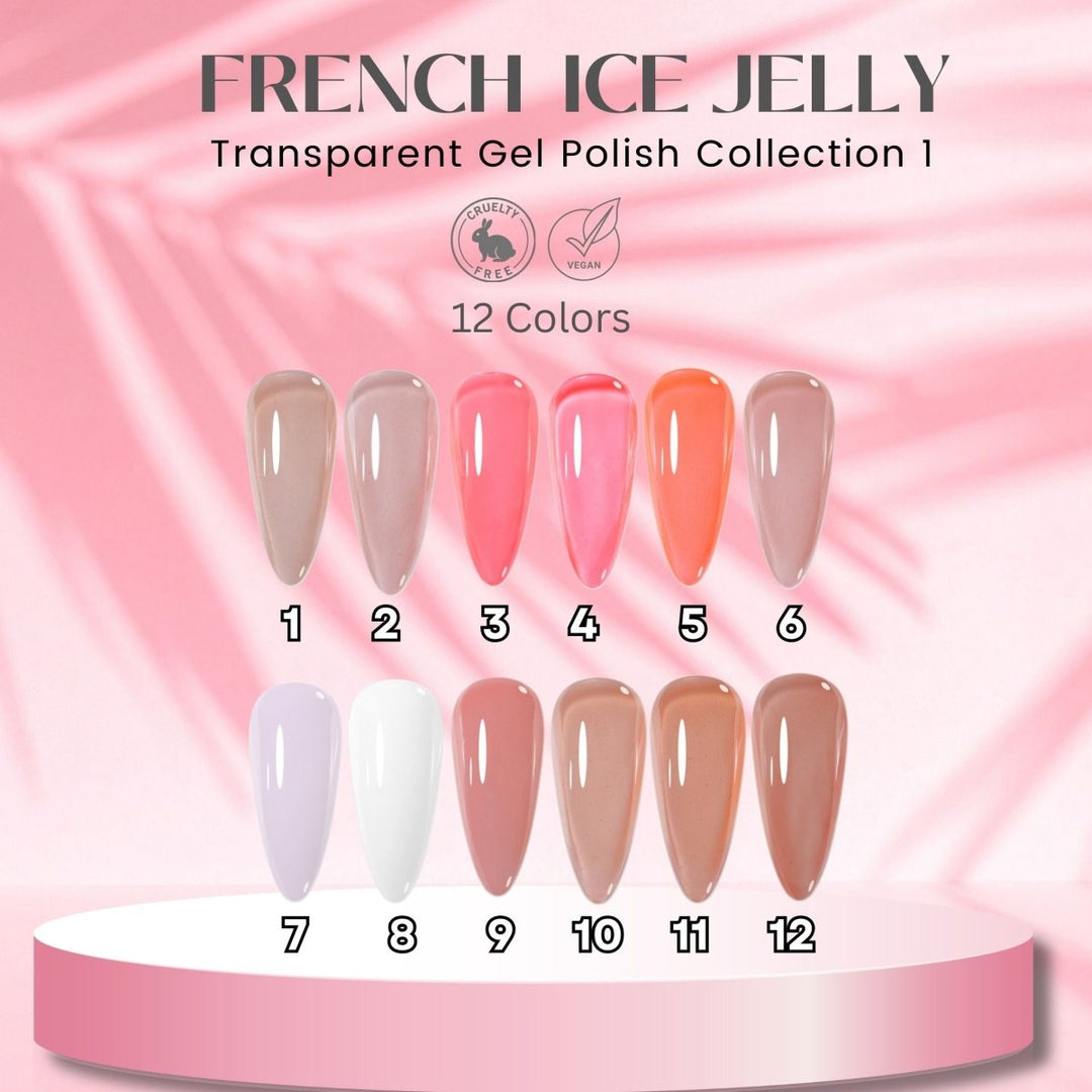 HyBa FRENCH Ice Jelly Gel Polish Collection 1