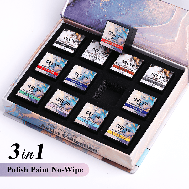 HyBa GEL Ve Prime Collection Artist Gel / 12pcs set (5g each)