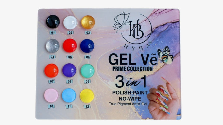 HyBa GEL Ve Prime Collection Artist Gel / 12pcs set (5g each)