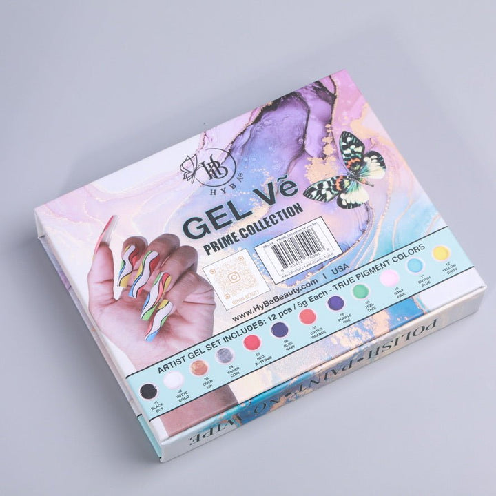 HyBa GEL Ve Prime Collection Artist Gel / 12pcs set (5g each)
