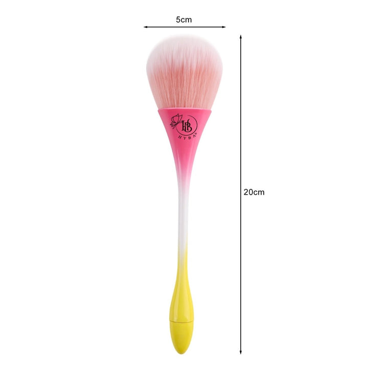 HyBa SUPER DUSTER Brush (Pink &amp; Yellow) 
