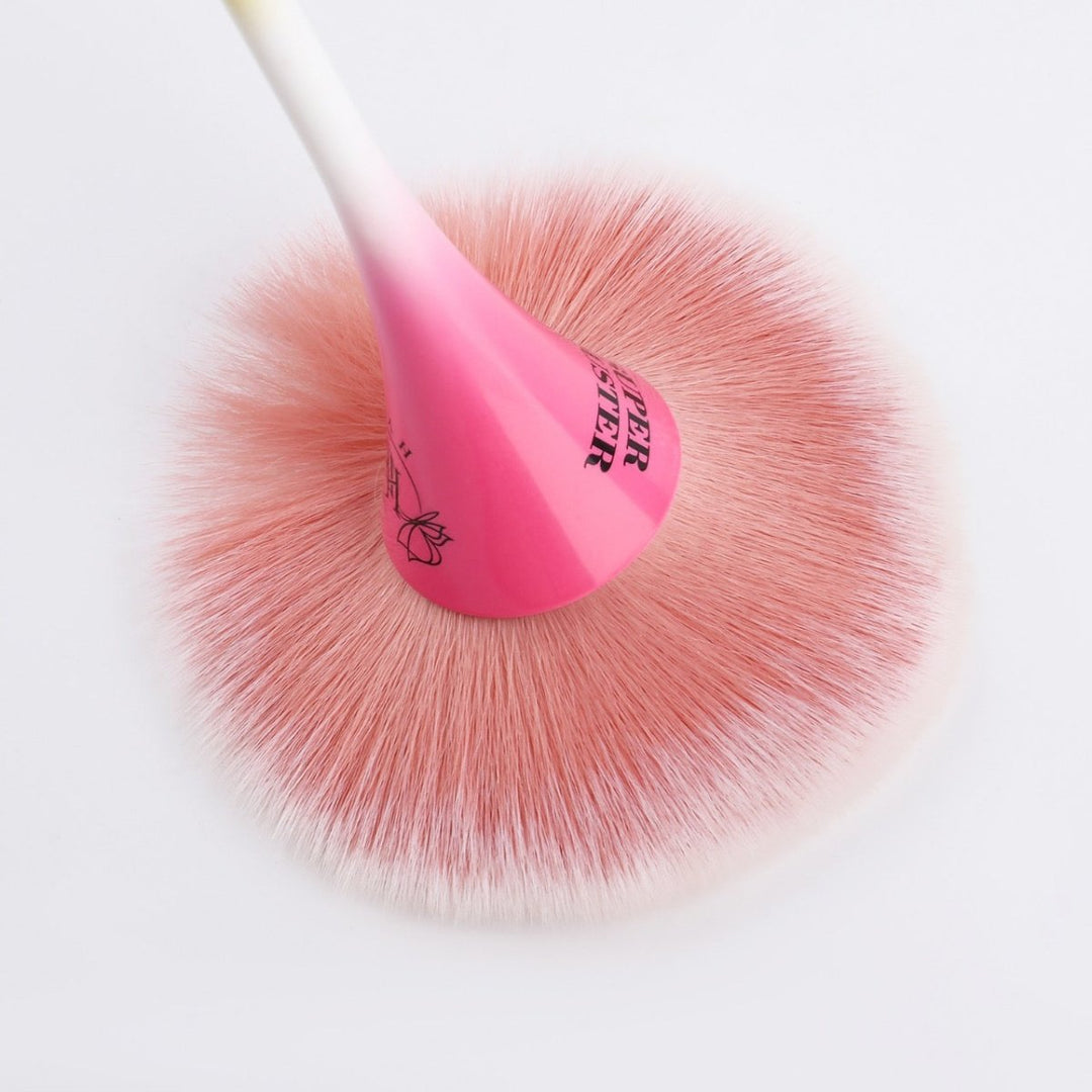HyBa SUPER DUSTER Brush (Pink &amp; Yellow) 