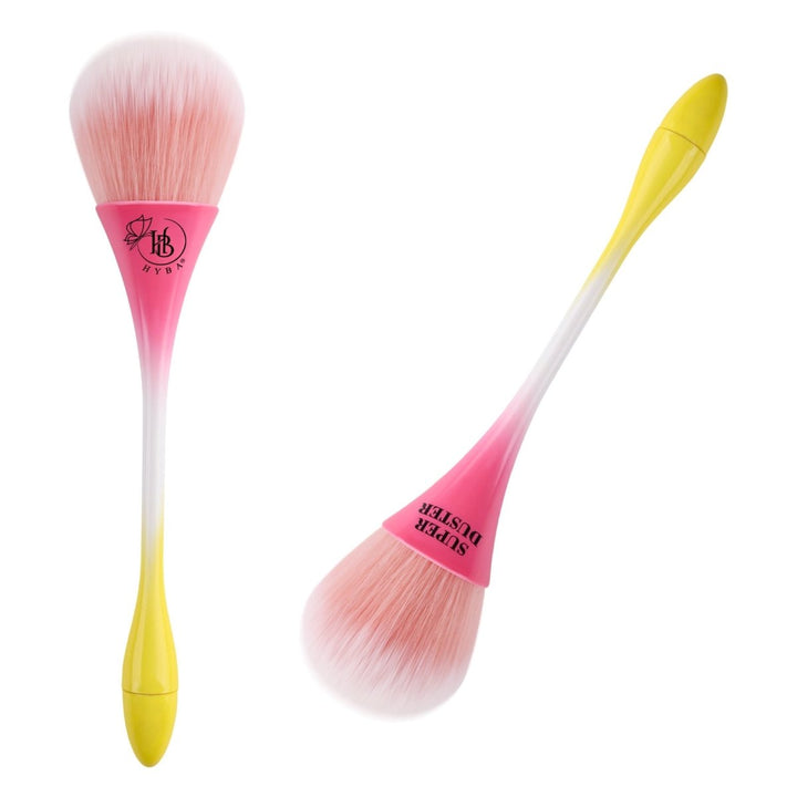 HyBa SUPER DUSTER Brush (Pink &amp; Yellow) 