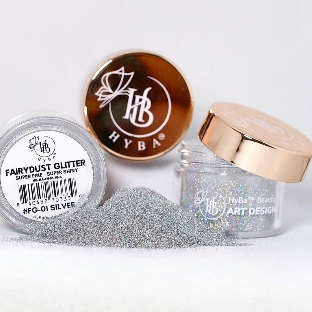 HyBa Fairy Dust Holographic Glitter - FG-01 SILVER
