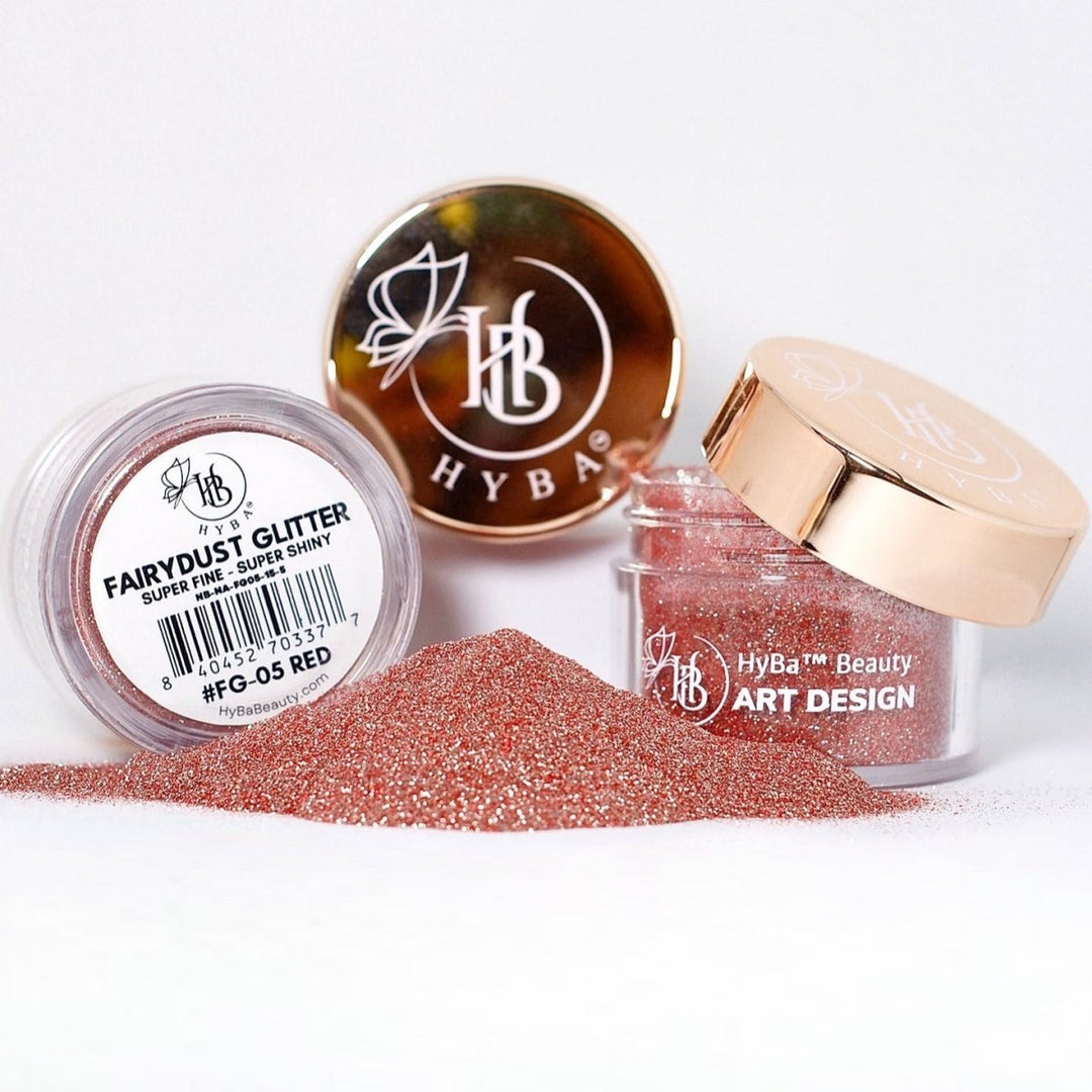 HyBa Fairy Dust Holographic Glitter - FG-05 RED