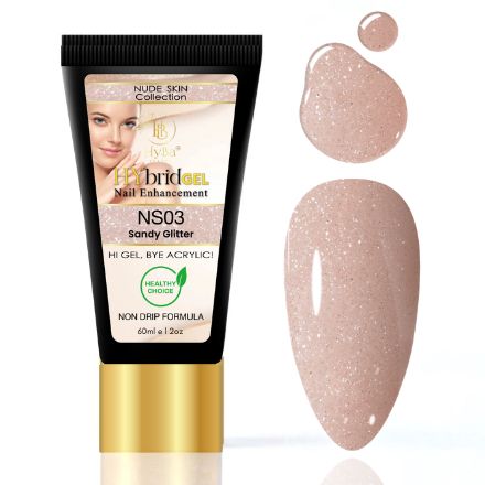 HyBa HyGEL Hybrid Gel 60ml - #NS03 Sandy Glitter