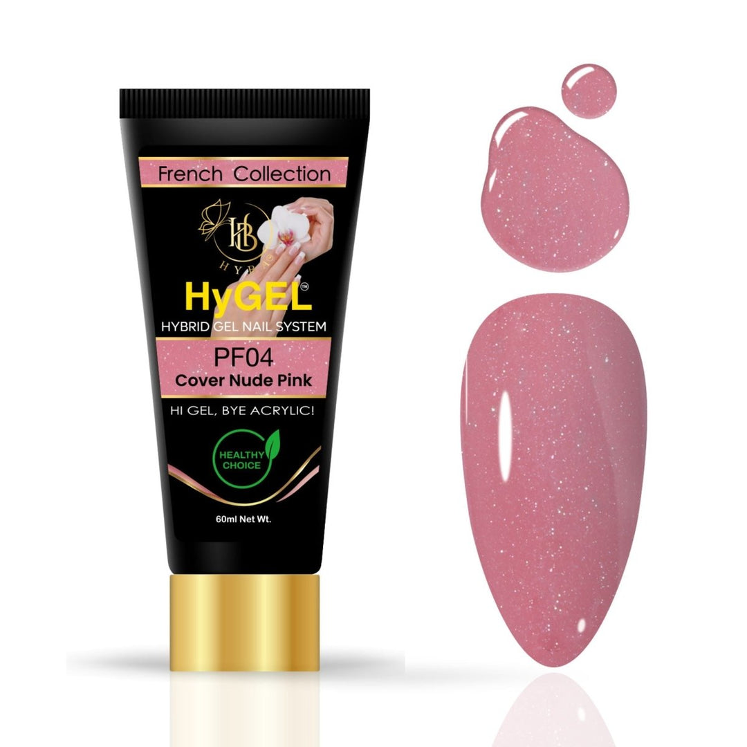 HyBa HyGEL Hybrid Gel 60ml - #PF04 Cover Nude Pink