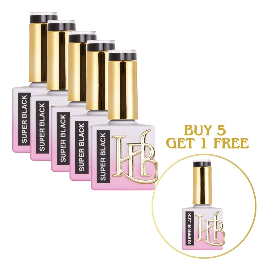 HyBa SUPER BLACK Gel Polish - 20ML Single Bottle