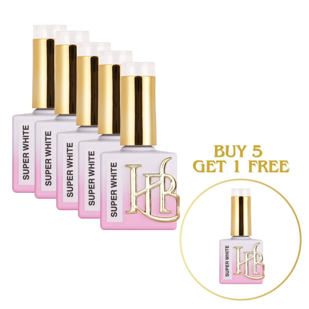 HyBa SUPER WHITE Gel Polish -20ML Single Bottle