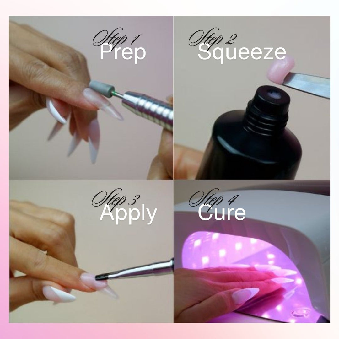 HyBa HyGEL HYBRID DIY Home or Gel Nail System - Ready Kit 