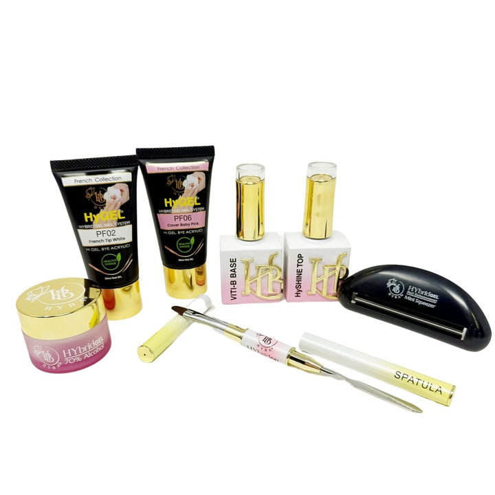 HyBa HyGEL Hybrid DIY Home or Gel Nail System - Ready Kit 