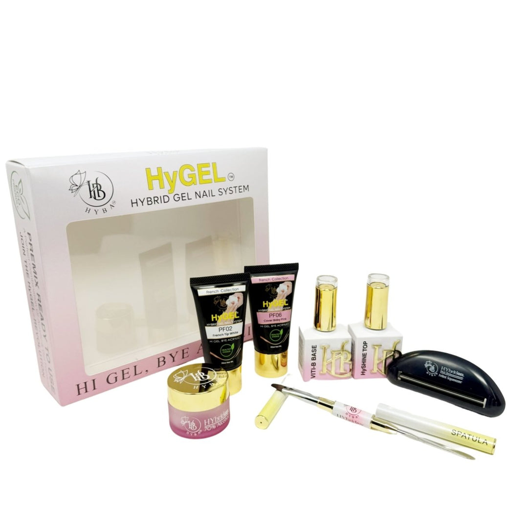 HyBa HyGEL Hybrid DIY Home or Gel Nail System - Ready Kit 