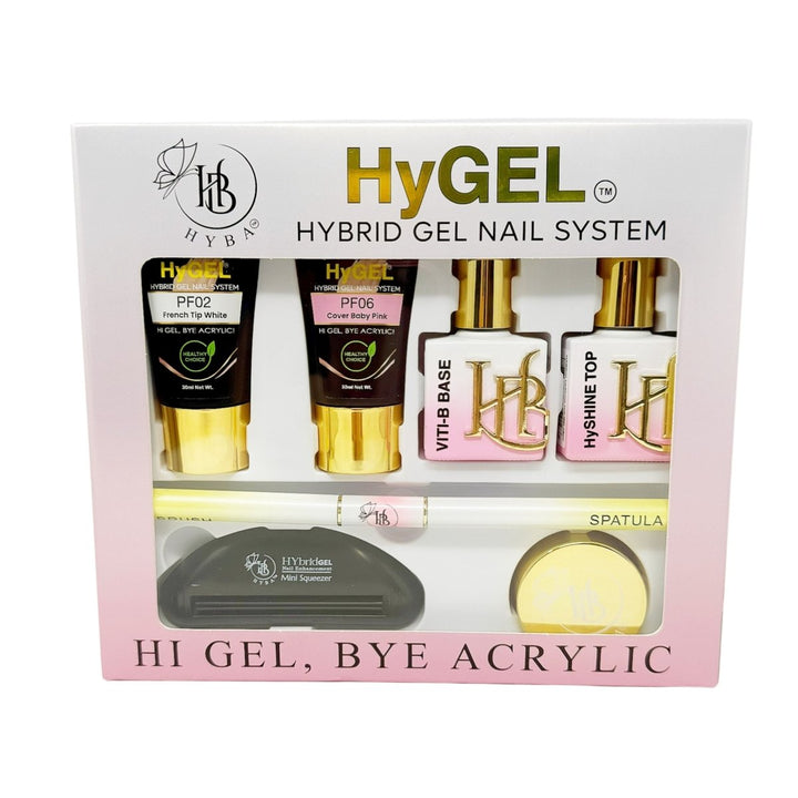 HyBa HyGEL Hybrid DIY Home or Gel Nail System - Ready Kit 