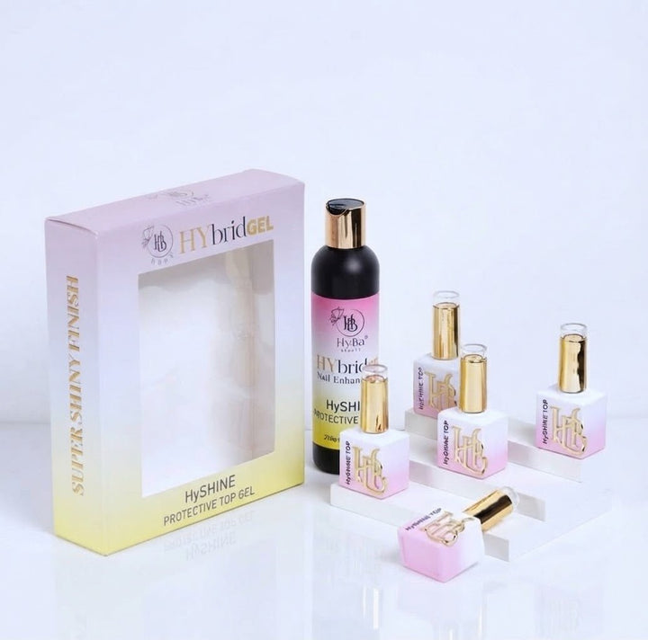 HyBa HyShine Top Gel Refill Kit - Long-lasting Gloss Finish
