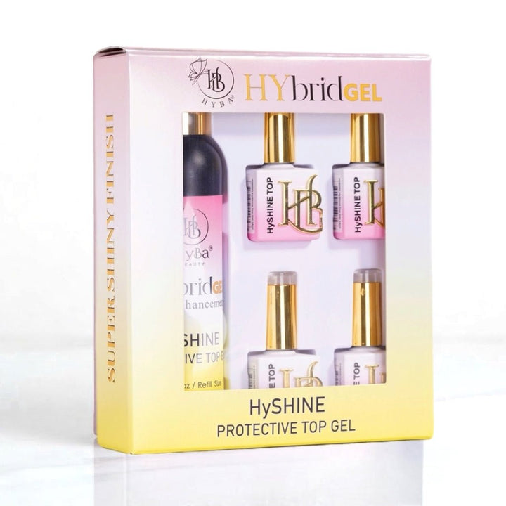 HyBa HyShine Top Gel Refill Kit - Long-lasting Gloss Finish
