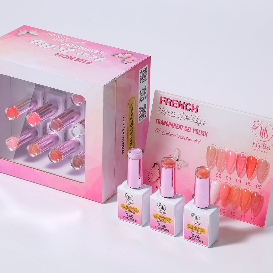 HyBa FRENCH Ice Jelly Gel Polish Collection 1