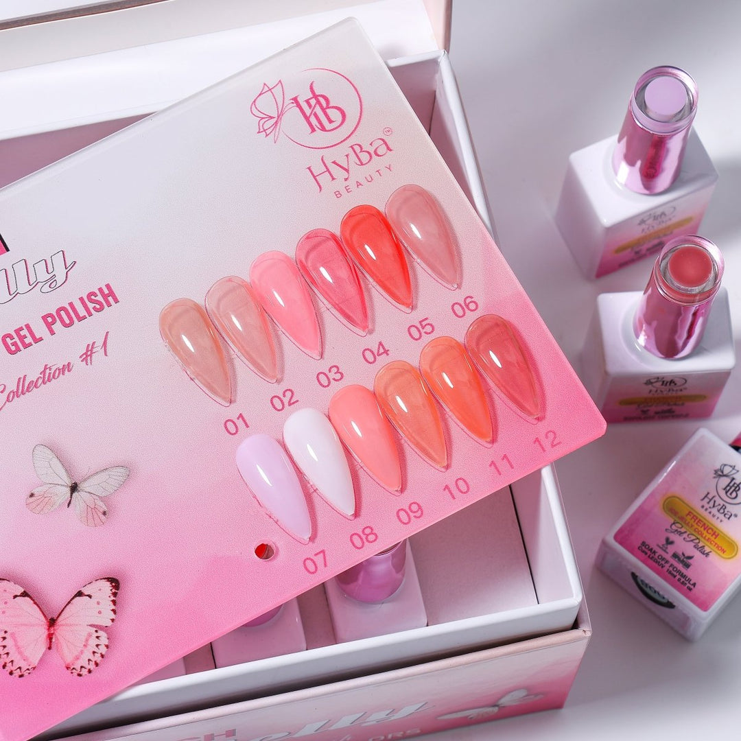 HyBa FRENCH Ice Jelly Gel Polish Collection 1