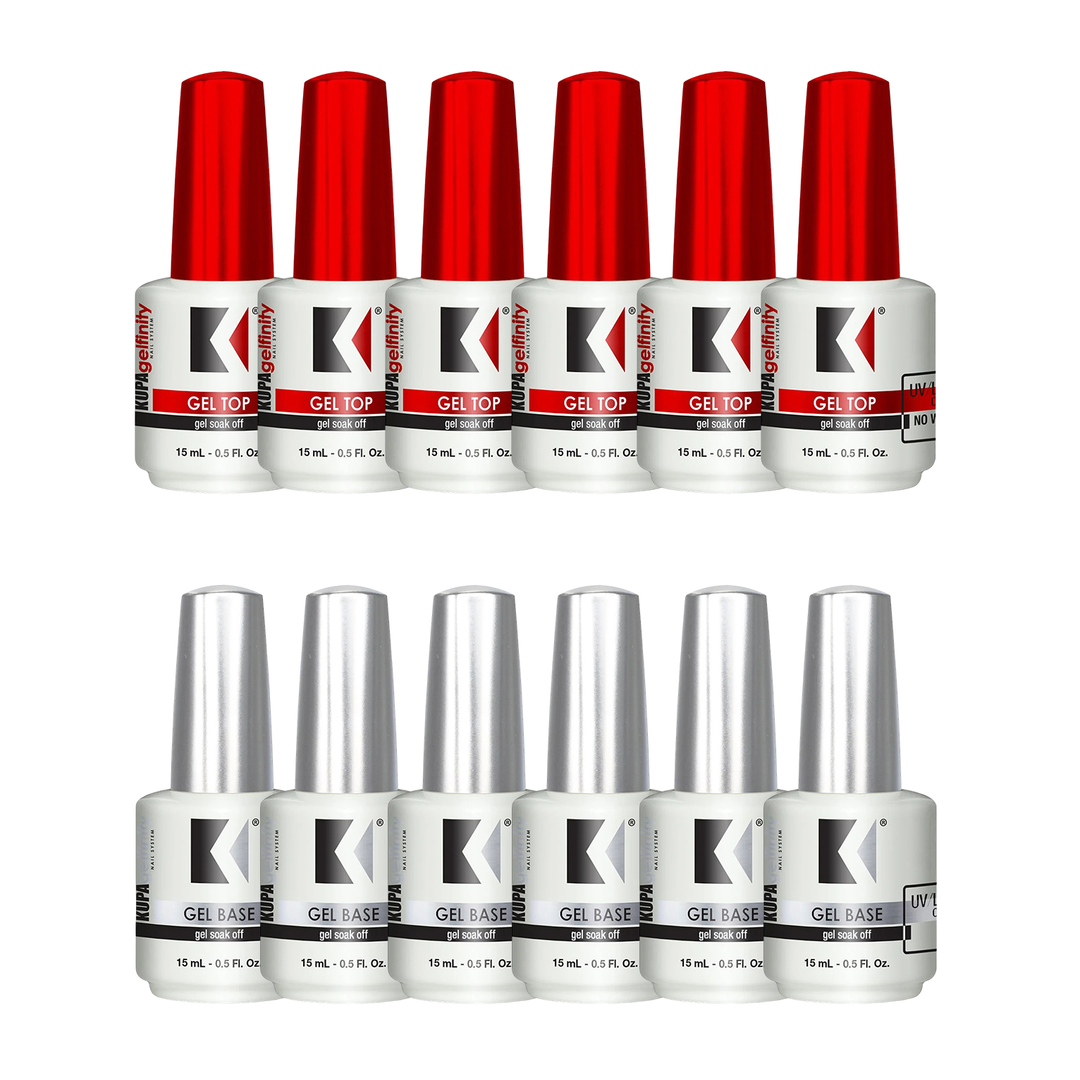 KUPA 0.5 OZ TOP &amp; GET 0.5 OZ BASE COAT BUNDLE
