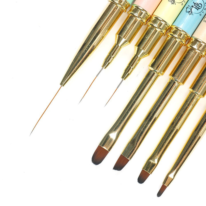 HyBa MASTER NAIL BRUSH COLLECTION - 7 Brush Set