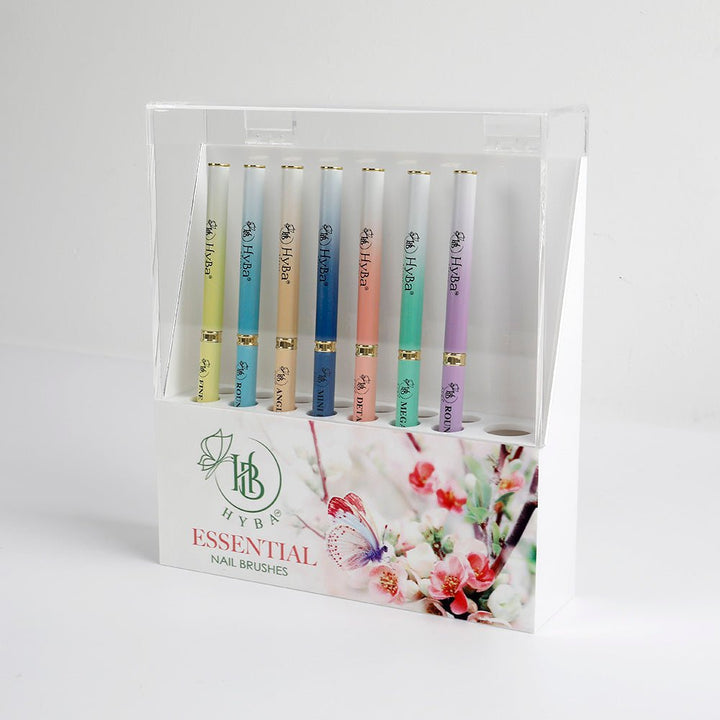 HyBa MASTER NAIL BRUSH COLLECTION - 7 Brush Set