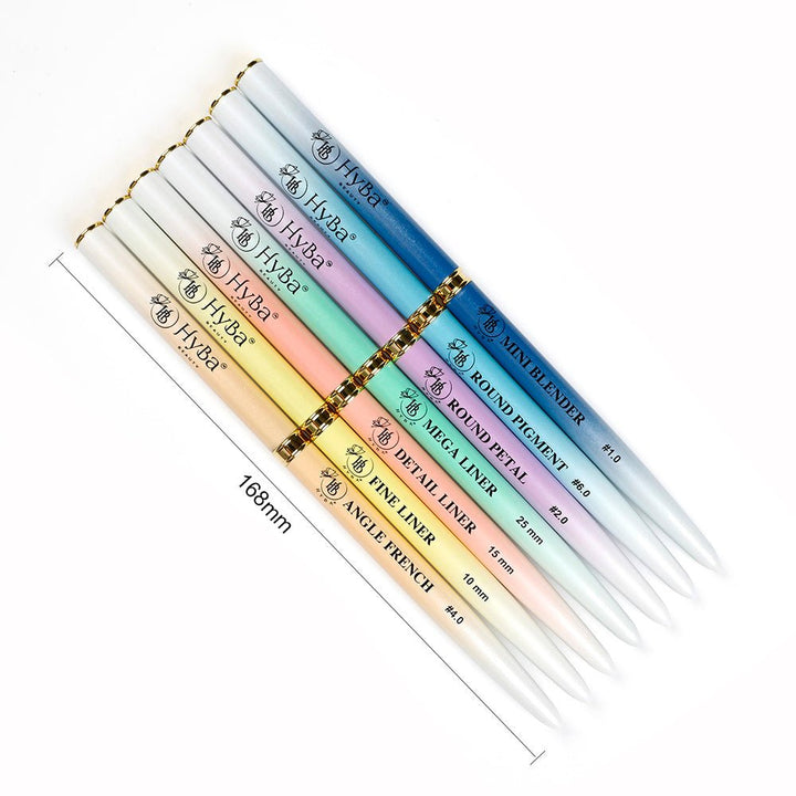 HyBa MASTER NAIL BRUSH COLLECTION - 7 Brush Set