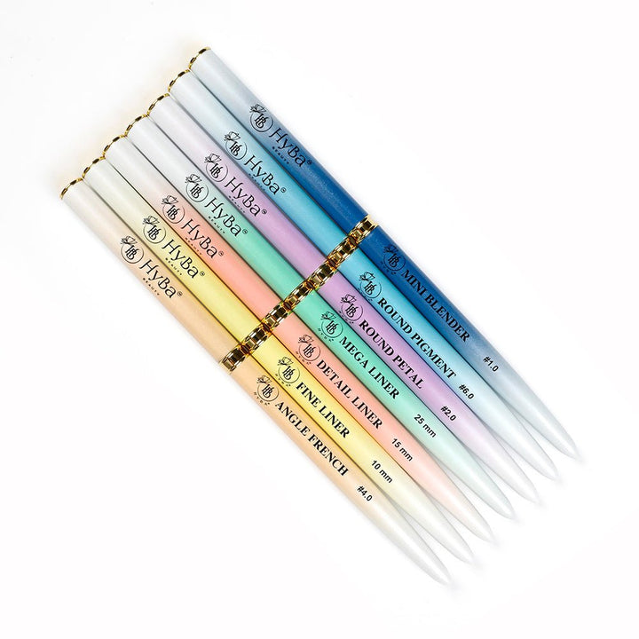 HyBa MASTER NAIL BRUSH COLLECTION - 7 Brush Set