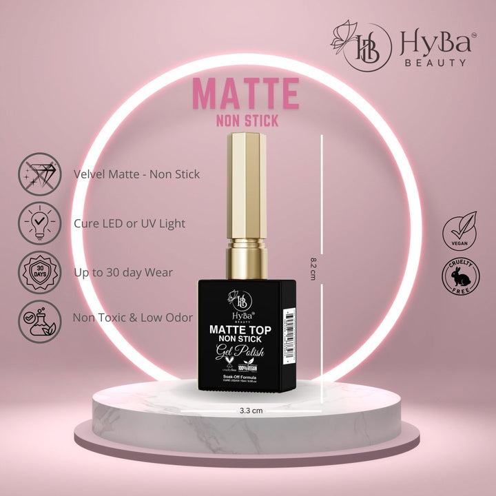 HyBa MATTE Top Non Stick - Gel Polish - 15ml