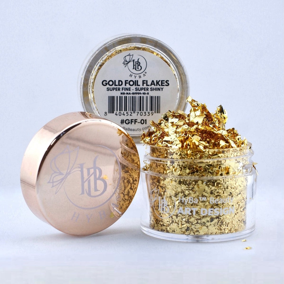 HyBa Metallic Foil Flakes - GFF-01 GOLD