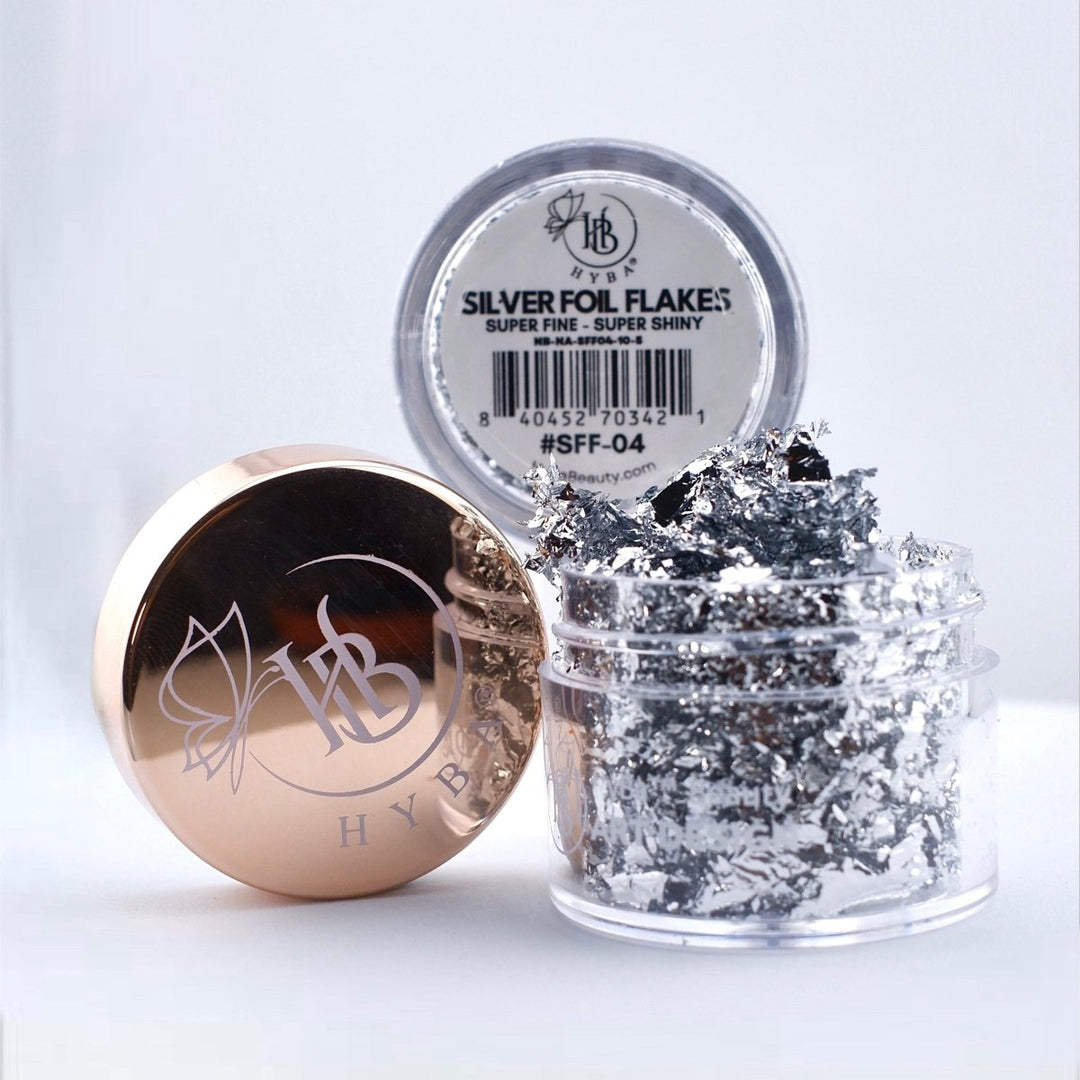 HyBa Metallic Foil Flakes - SFF-04 SILVER