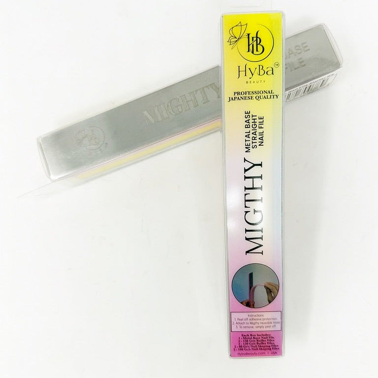 HyBa MIGHTY Metal Straight Nail File Starter Set