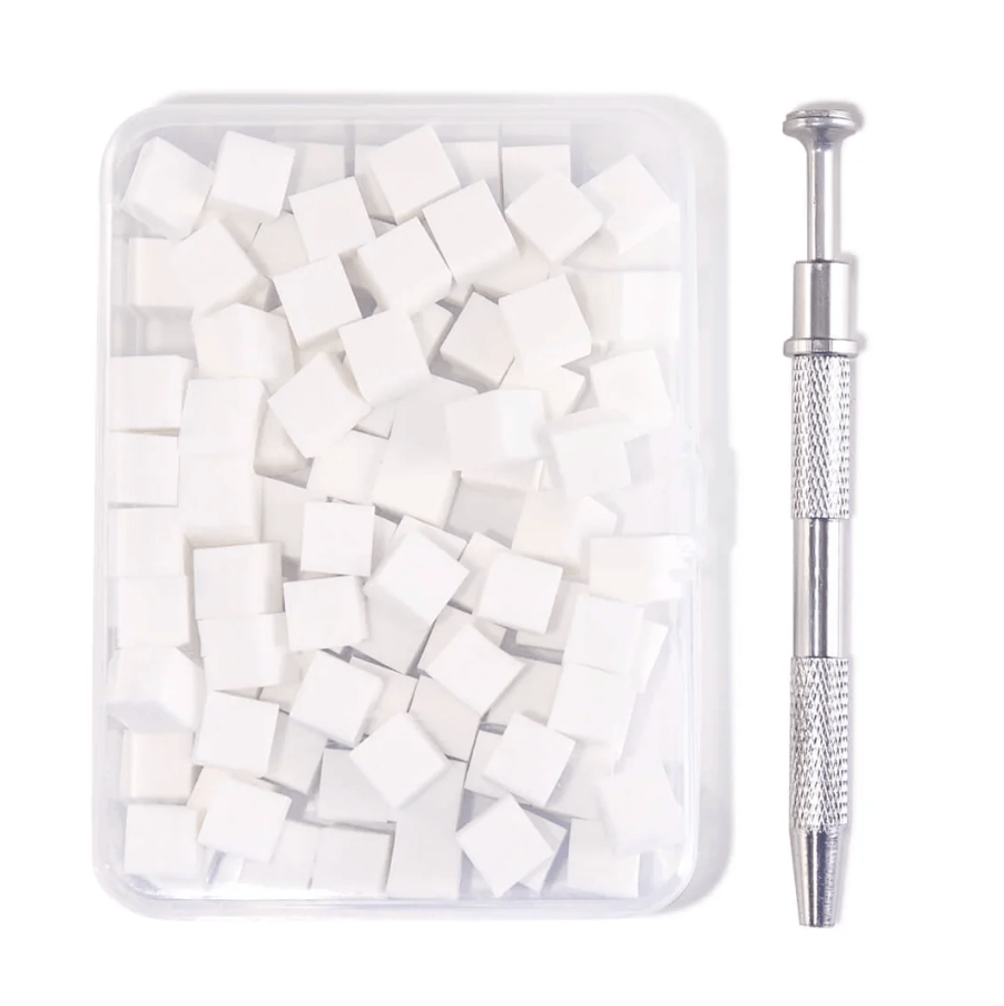 HyBa Mini Ombré Sponges with Grabber Box Set - White
