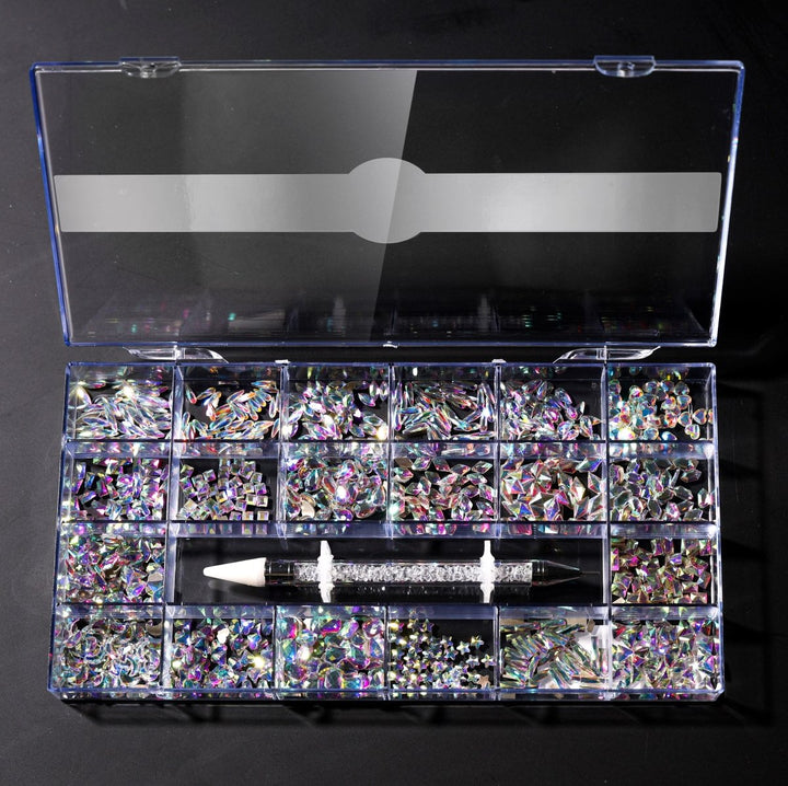 HyBa Mixed AB Flat Crystals - Collection Box 