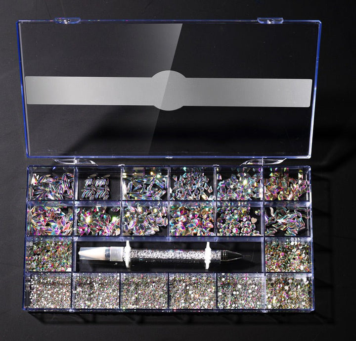 HyBa Mixed AB Flat Crystals - Collection Box 