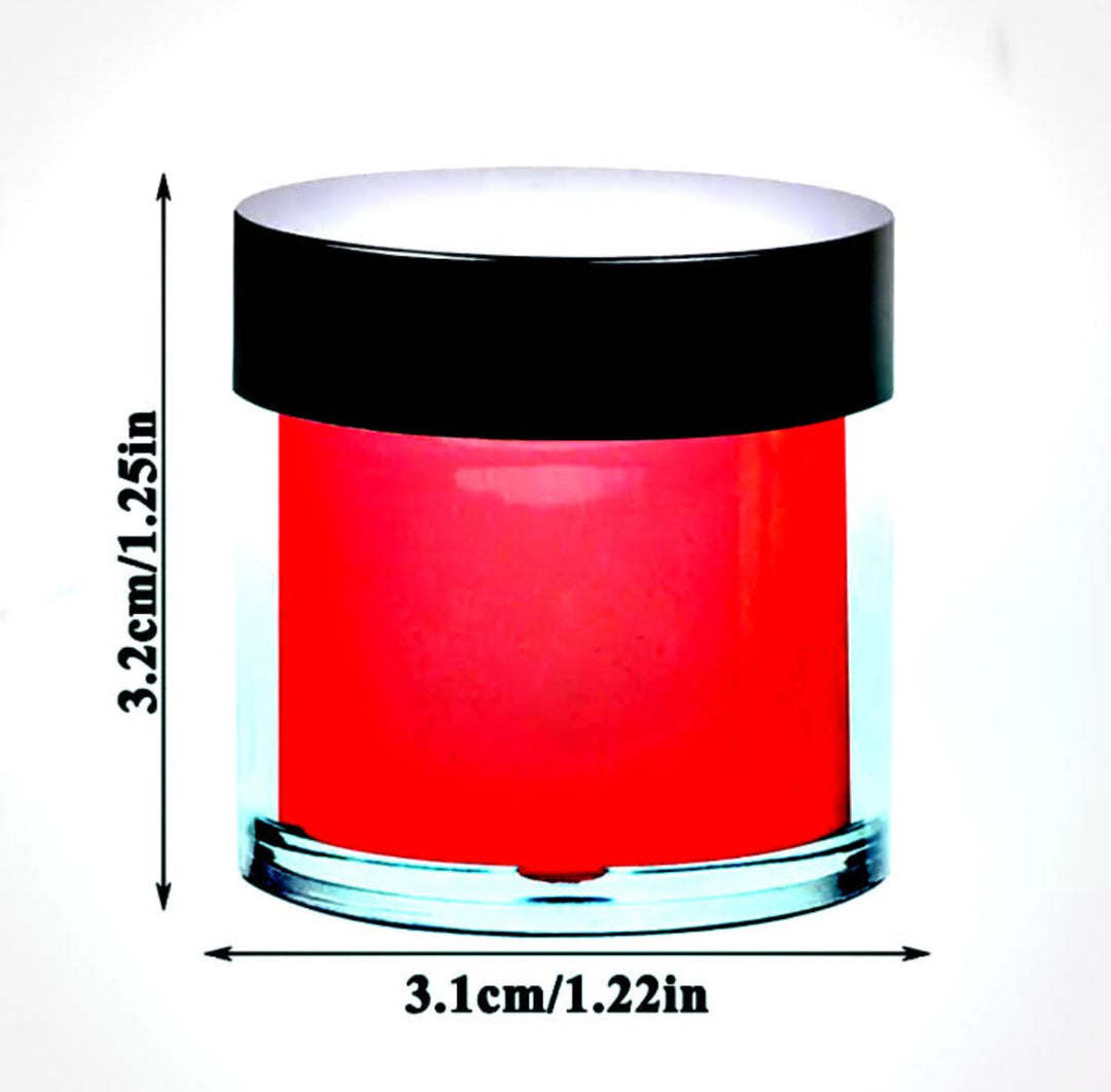 HyBa Neon Pigment Powder- 12 Pcs Color Set