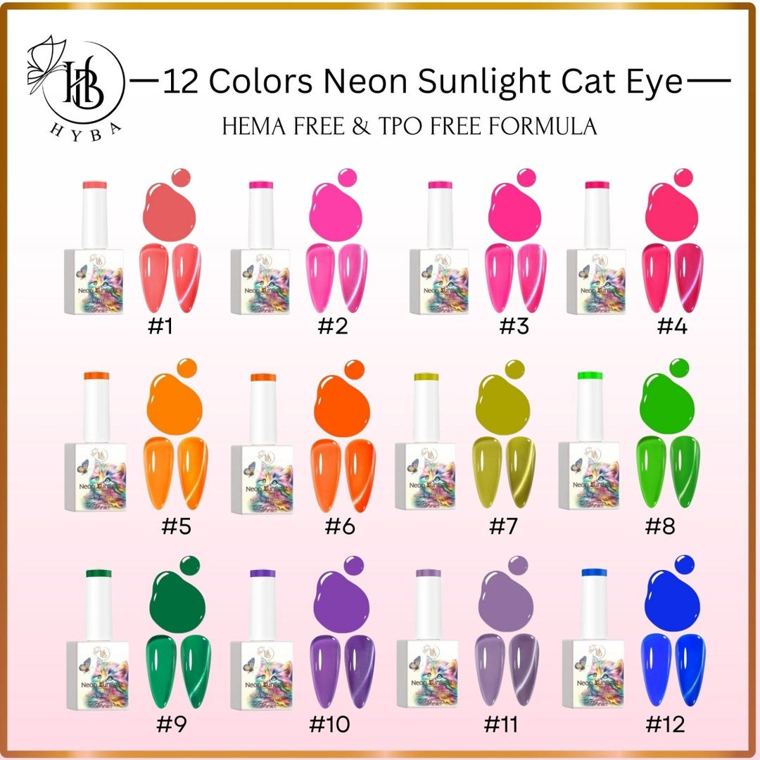 HyBa NEON SUNLIGHT Cat Eye Collection 