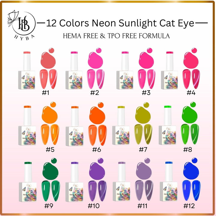 HyBa NEON SUNLIGHT Cat Eye Collection 