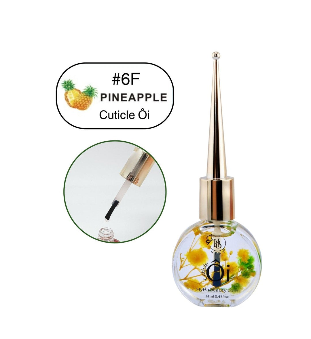 HyBa Cuticle Ôi Essential Oil 14ml - #6F - PINEAPPLE