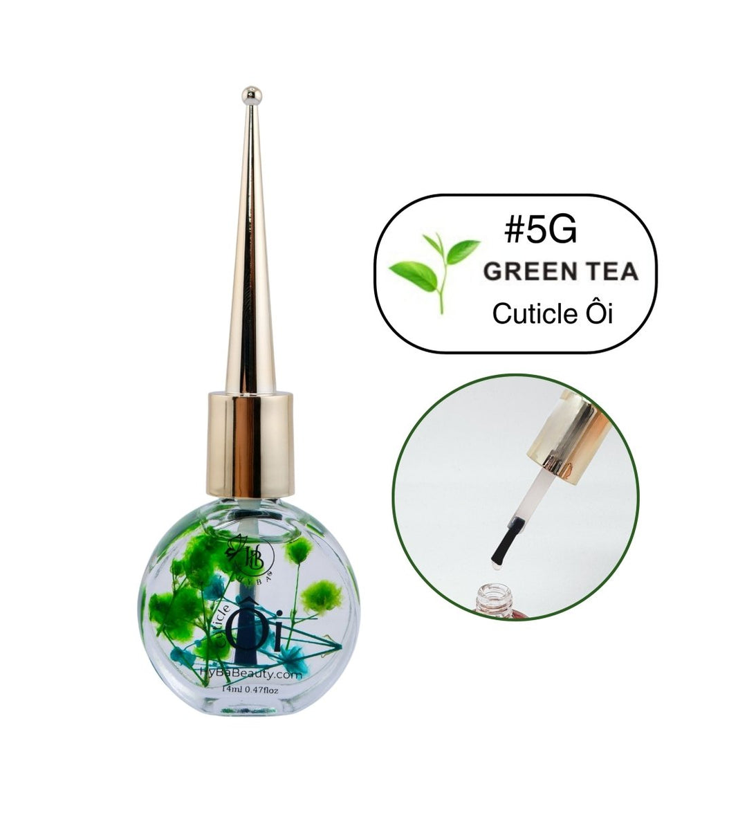 HyBa Cuticle Ôi Essential Oil 14ml - #6G - GREEN TEA