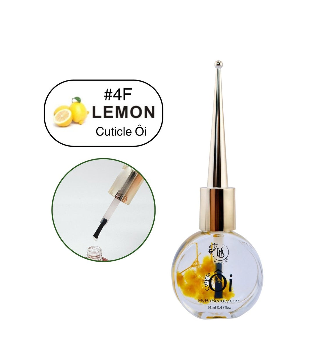 HyBa Cuticle Ôi Essential Oil 14ml - #4F - LEMON