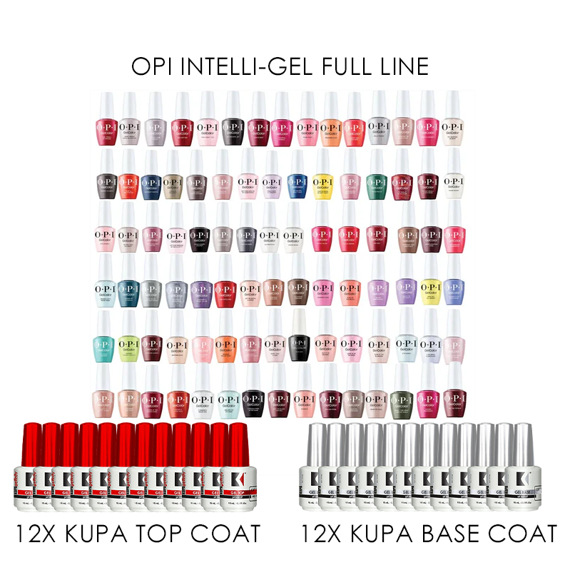 OPI intelli - GEL AND MATCHING  POLISH - Full Line Gel Color Bundle & Matching Polish with Extras!