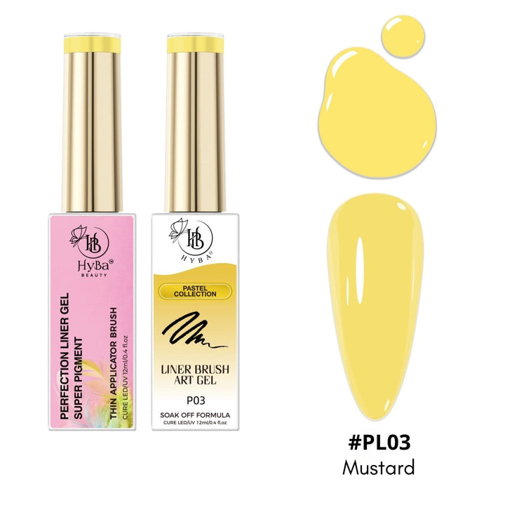 HyBa PASTEL Liner Gel Box Set - 12 Colors