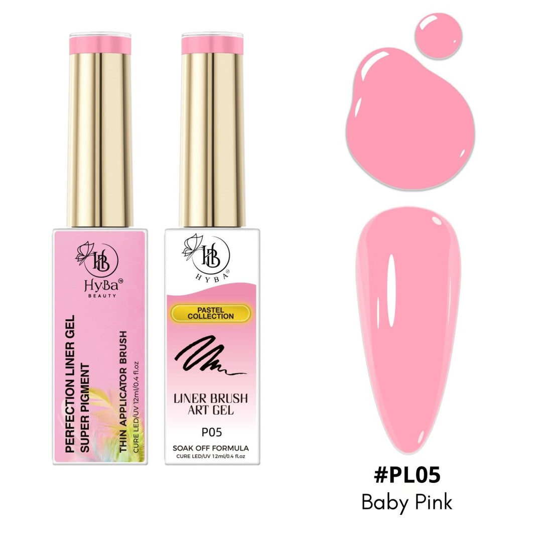 HyBa PASTEL Liner Gel Box Set - 12 Colors