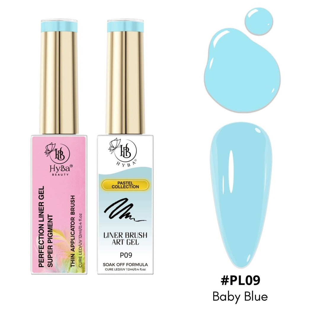 HyBa PASTEL Liner Gel Box Set - 12 Colors