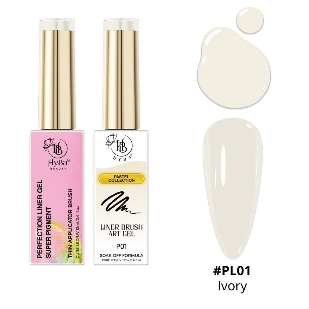 HyBa PASTEL Liner Gel Box Set - 12 Colors