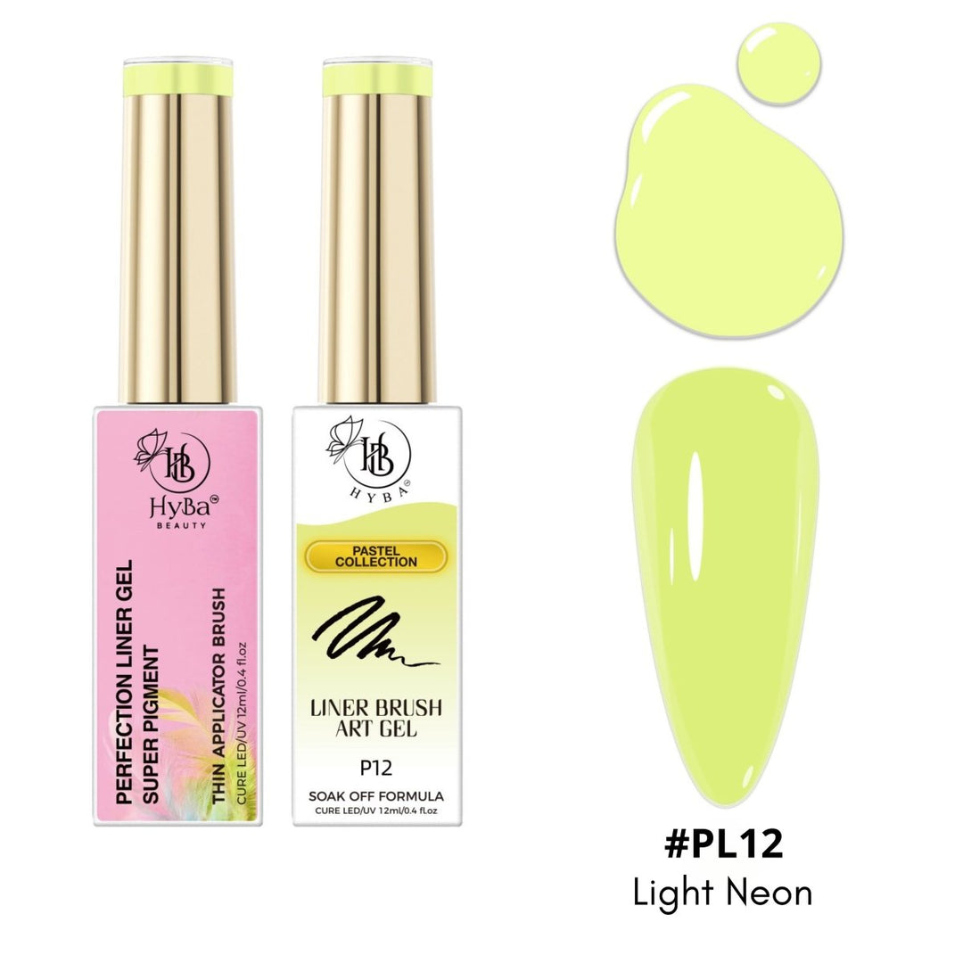 HyBa PASTEL Liner Gel Box Set - 12 Colors
