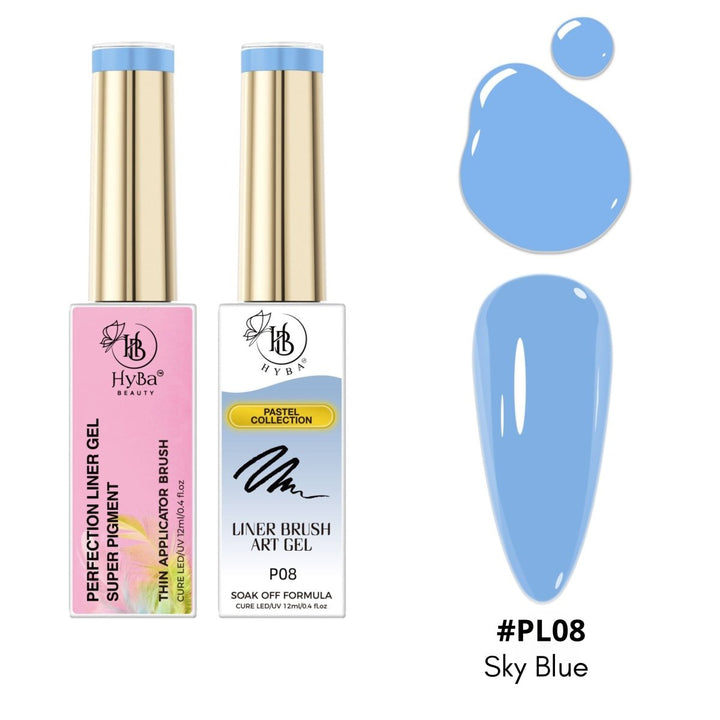 HyBa PASTEL Liner Gel Box Set - 12 Colors