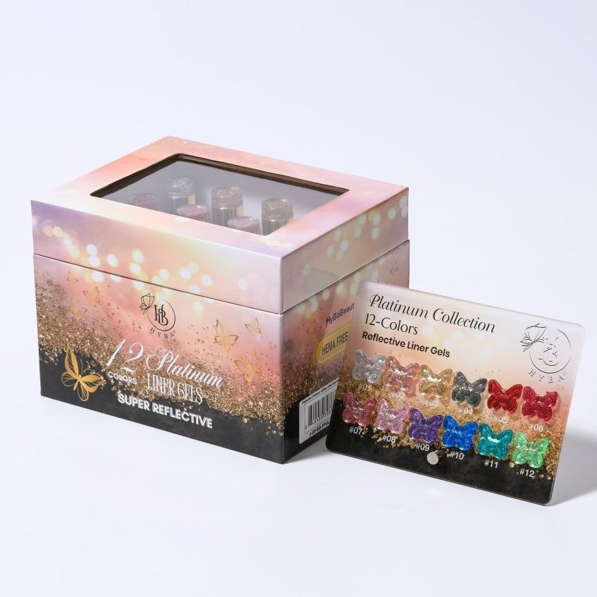 HyBa PLATINUM Liner Gel Box Set - 12 Colors